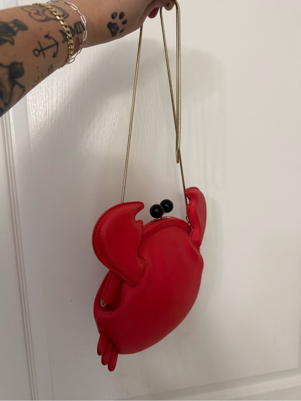 KATE SPADE Make a Splash Crab Crossbody Novelty Purse Handbag Red RARE - Picture 3 of 8